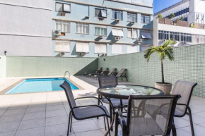Omar do Rio - PM 101 ApartHotel com Garagem, Piscina, Sauna, Limpeza diária e Academia a 50 metros da Praia de Ipanema e do Metrô